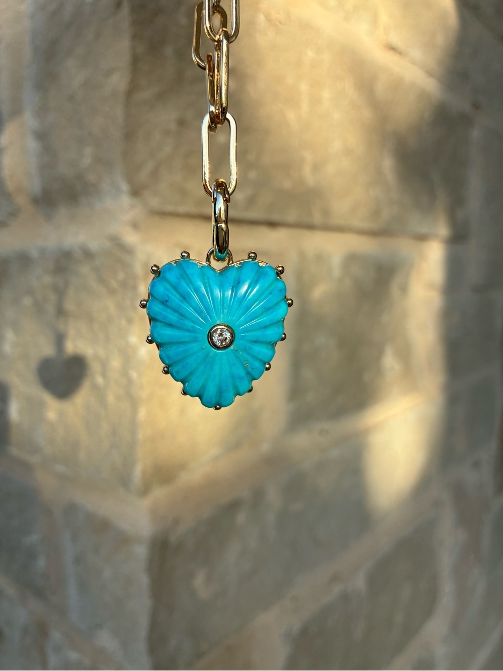 Thatch Malene Howlite Heart Clip Necklace - Picture 5 of 9